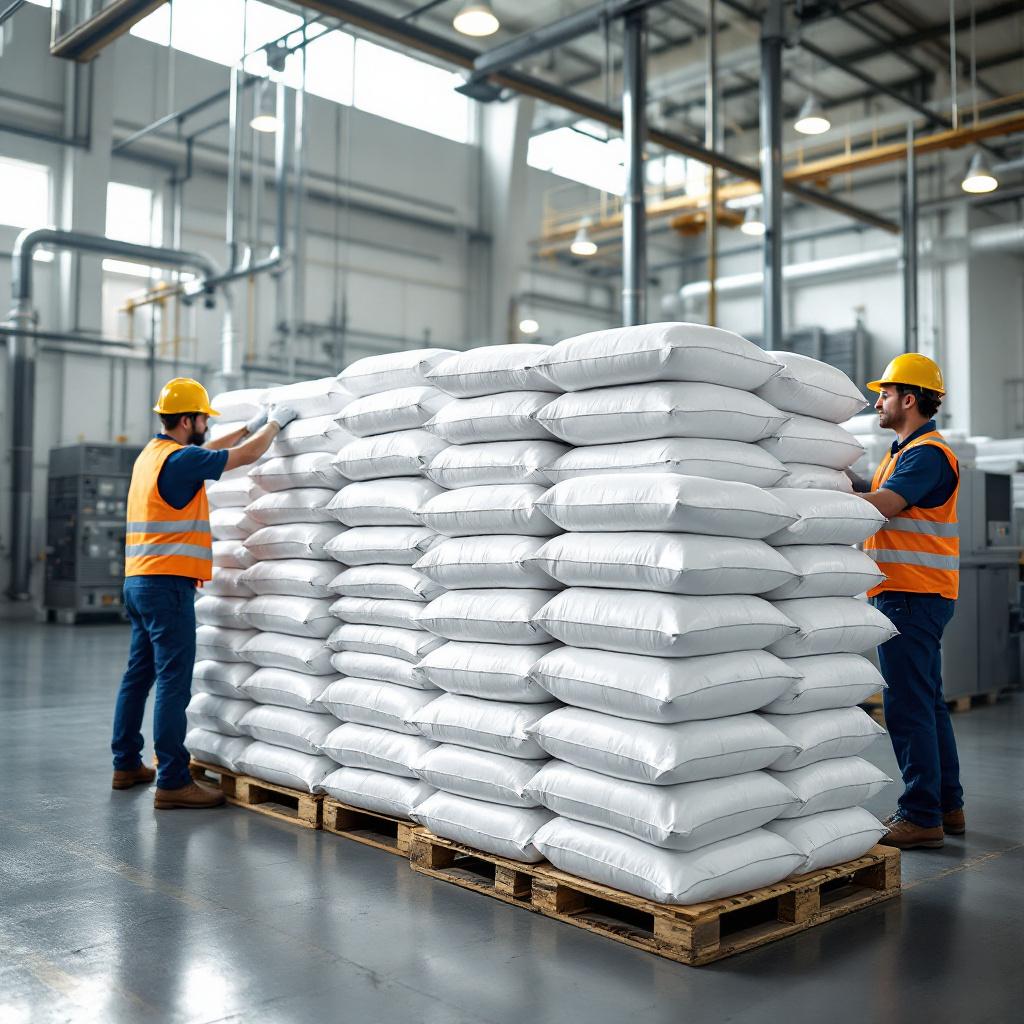 Sulfato de aluminio blanco