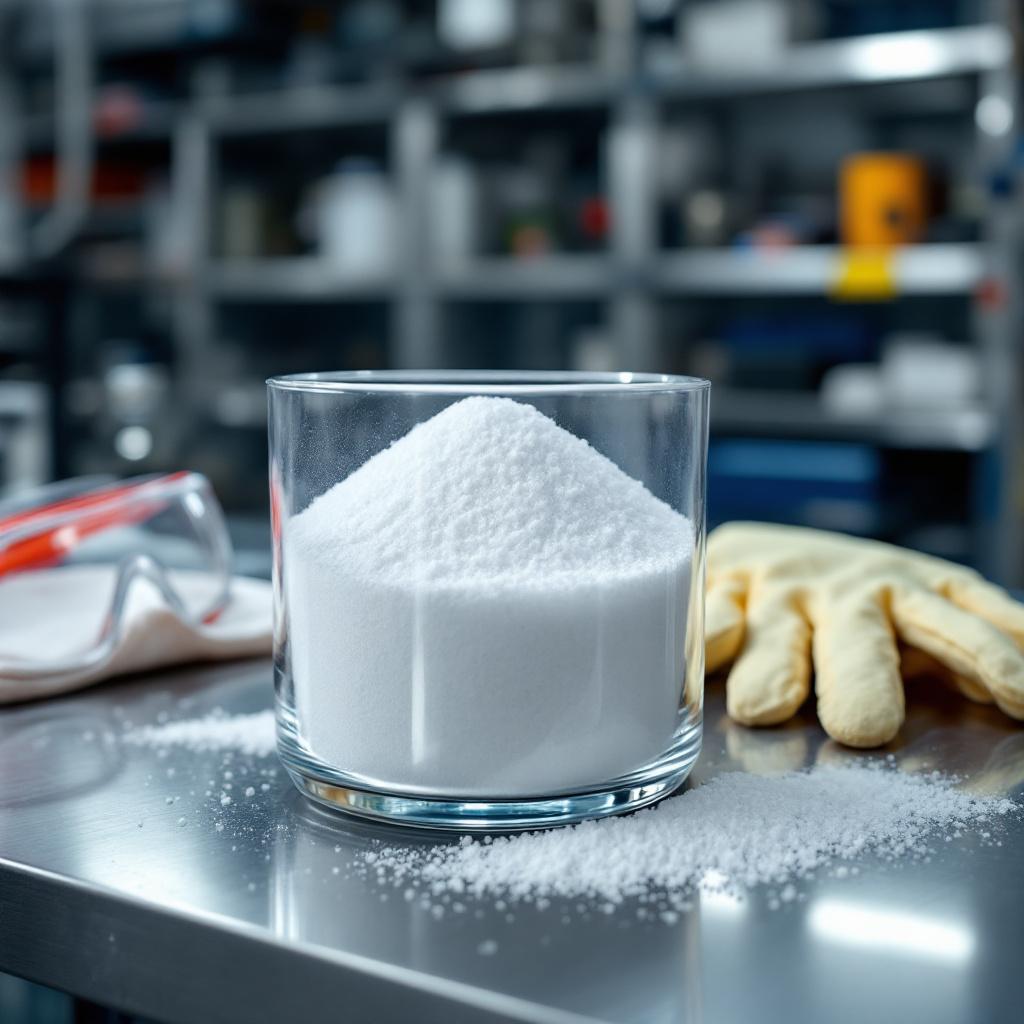 Sulfato de aluminio blanco