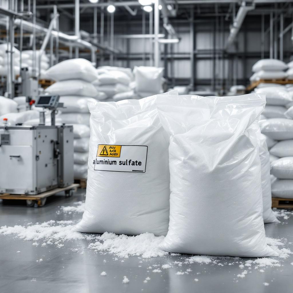 Sulfato de aluminio blanco